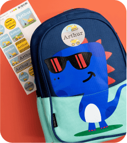Maxistickers for bottles, equipment and books