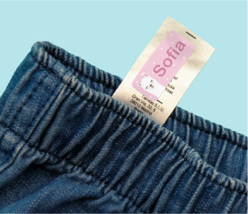 How to apply name sticker to clothing