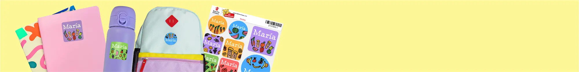 Personalised Save the Children maxistickers banner